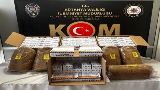 Kütahyada Kaçak tütün operasyonu, 40 bin adet doldurulmuş makaron ele geçirildi