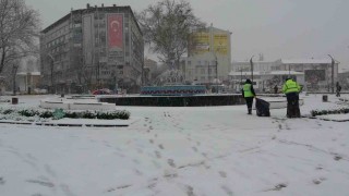 Kütahyada kar sürprizi