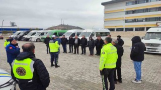 Kütahyada okul servis araçlarına yönelik denetimler sürüyor