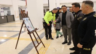 Kütahyada Polis Haftası etkinlikleri, miniklerden anlamlı şiirler ve resimler