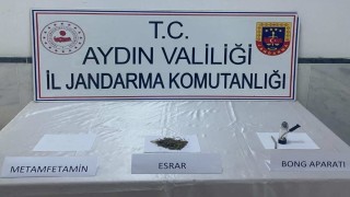 Kuyucakta şüpheli araçta uyuşturucu ele geçirildi