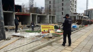 Malatyada inşattan düşen işçi yaralandı