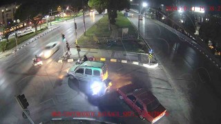 Manisadaki motosiklet kazasının güvenlik kameraları ortaya çıktı