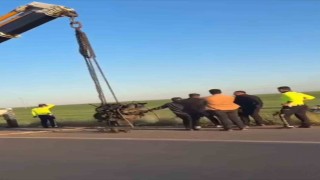 Mardinde tır devrildi: 1 yaralı