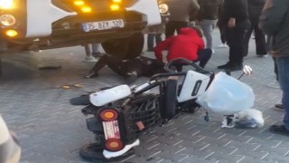Marmariste elektrikli bisiklet sürücüsü kadına tır çarptı