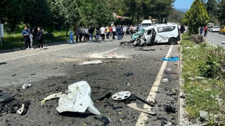 Marmariste karayolu savaş alanına döndü: 1 ölü, 4 yaralı