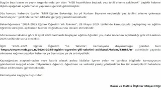MEBden erken yaz tatili iddialarına yalanlama