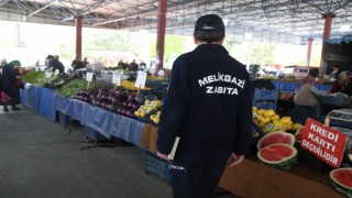 Melikgazide pazar yerlerinde denetim yapıldı