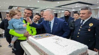 Menemende Polis Haftasına yakışır kutlama