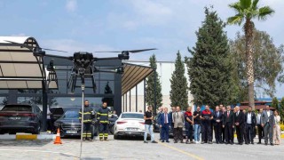 Mersin OSBde Yangın Müdahale İnsansız Hava Aracı göreve başladı
