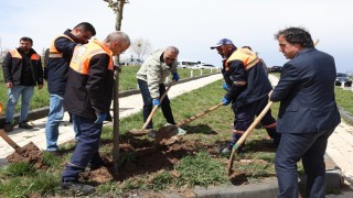 Minik meleklerin kalpli mezarlarına gül dikildi