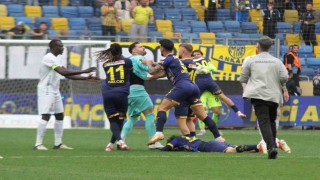MKE Ankaragücü - Çorum FK maçı sonrası kavga