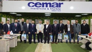 MÜSİAD İzmirden Marble Fuarında Cemar Mermere ziyaret