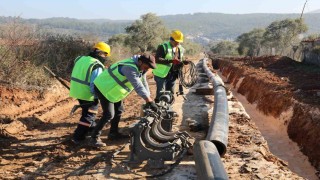 MUSKİnin Yatağanda yaptığı ilave su çalışması tamamlanıyor