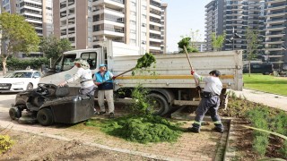 Nilüferin parklarında bahar temizliği