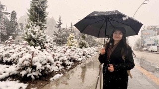 Nisan ayında Tokatta kar sürprizi