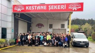 Öğrencilerden coğrafi işaretli kestane şekerini inceledi