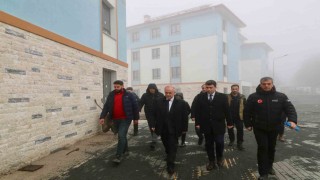 Orduda heyelan nedeniyle boşaltılan bölgede afet konutları yükseliyor