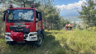 Orman Yangını Korkuttu: 1 Dekar Alan Zarar Gördü