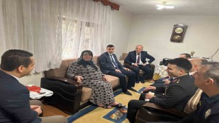 Osmanelinde şehit aileleri ve gazilere anlamlı ziyaret