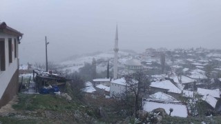 Osmanelinin yüksek kesimlerde kar yağışı etkili oldu