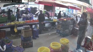 Pendikte pazarda yürüyen vatandaş epilepsi nöbeti geçirdi