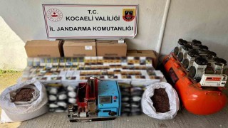 Piyasa değeri yaklaşık 800 bin TL olan makaron ve elektronik sigara ele geçirildi