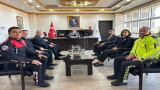 Polis Haftası nedeniyle Kaymakamı ziyaret ettiler