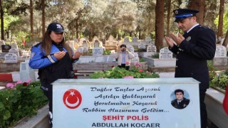 Polis Merve 8 yıldır şehit babasının yolunda ilerliyor