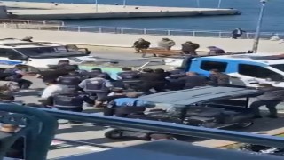 Sahil şeridini mesken tutan seyyar satıcılara operasyon