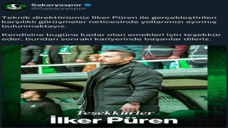 Sakaryasporda Teknik Direktör İlker Püren ile yollar ayrıldı