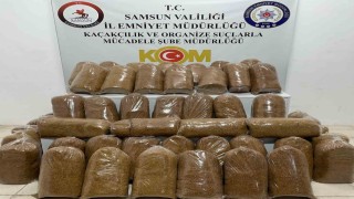 Samsunda 240 kilo kaçak tütün ele geçirildi