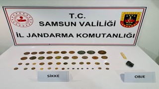 Samsunda 47 adet sikke ele geçirildi