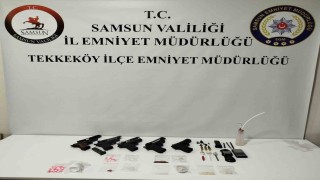 Samsunda silah ve uyuşturucu operasyonu