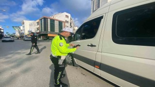 Serikte öğrenci servisleri denetlendi