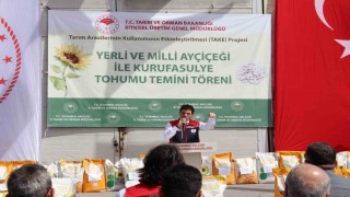 Silivride ayçiçeği ve kuru fasulye tohum temini töreni gerçekleştirildi