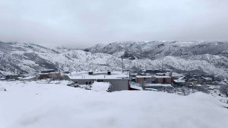 Şırnakta nisanda lapa lapa kar yağdı, ahırlar zarar gördü