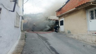 Sökede elektrikli şofbenden çıkan yangın korkuttu