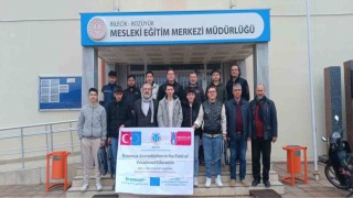 Staj için Almanyaya gittiler