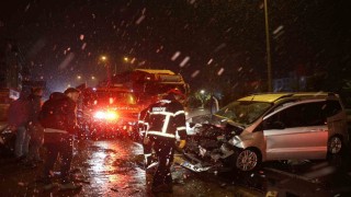 Su birikintisi kazaya neden oldu: 1 yaralı