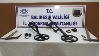 Susurlukta kaçak kazıya suçüstü