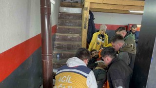 Tamircide otomobilden fırlayan helezon yayı hastanelik etti
