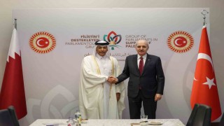 TBMM Başkanı Kurtulmuş, İstanbulda Katar Şura Meclisi Başkanı Ghanim ile görüştü