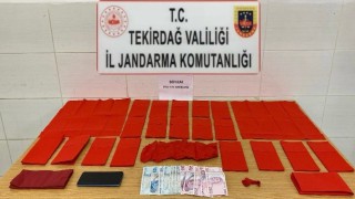 Tekirdağda peçeteye emdirilmiş halde uyuşturucu ele geçirildi: 1 tutuklama