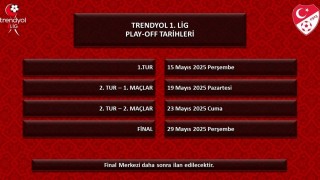 TFF, 2024-2025 sezonu play-off tarihlerini açıkladı