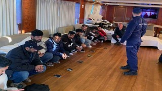 Ticari yatta göçmen kaçakçıları ve düzensiz göçmenler yakalandı