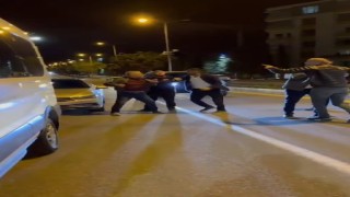 Trafikte yol vermedin kavgası
