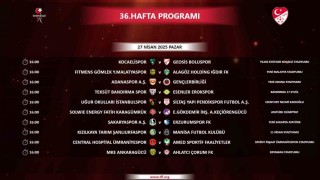 Trendyol 1. Ligde 36. haftanın programı belli oldu