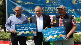 Uşakta çiftçilere destek