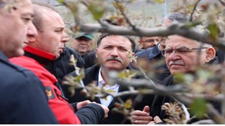 Vali Çiçek ve Başkan Büyükkılıçtan Develide ‘zirai don incelemesi